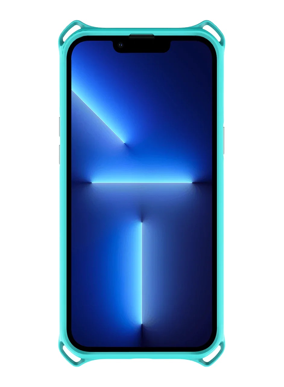 Itskins Hybrid Sling iPhone 13 Pro Cover - Light Blue - Tashqila Itskins Hybrid Sling iPhone 13 Pro Cover - Light Blue - Tashqila